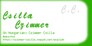 csilla czimmer business card